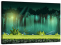 Enchanted Digital Forest Landscape Wall Art