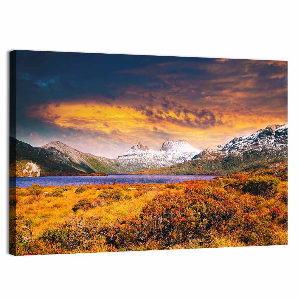 Cradle Mountain Golden Sunset Wall Art