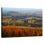 Finnish Autumn Landscape with Red-roofed House Wall Art