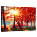 Autumn Park Sunrise Wall Art
