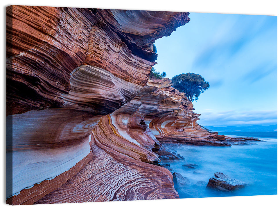 Painted Cliffs, Maria Island Wall Art, canvas print, landscape
