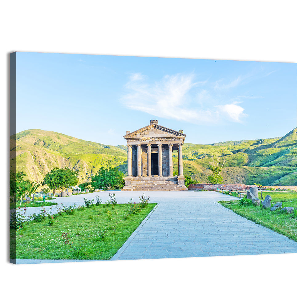 Temple of Garni, Armenia Wall Art, canvas print, landscape