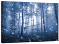 Blue Mist Forest at Twilight Wall Art