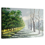 Summer to Winter Forest Path Wall Art
