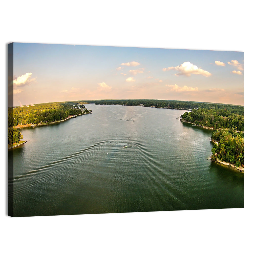 Lake Wylie Golden Hour Wall Art, canvas print, landscape