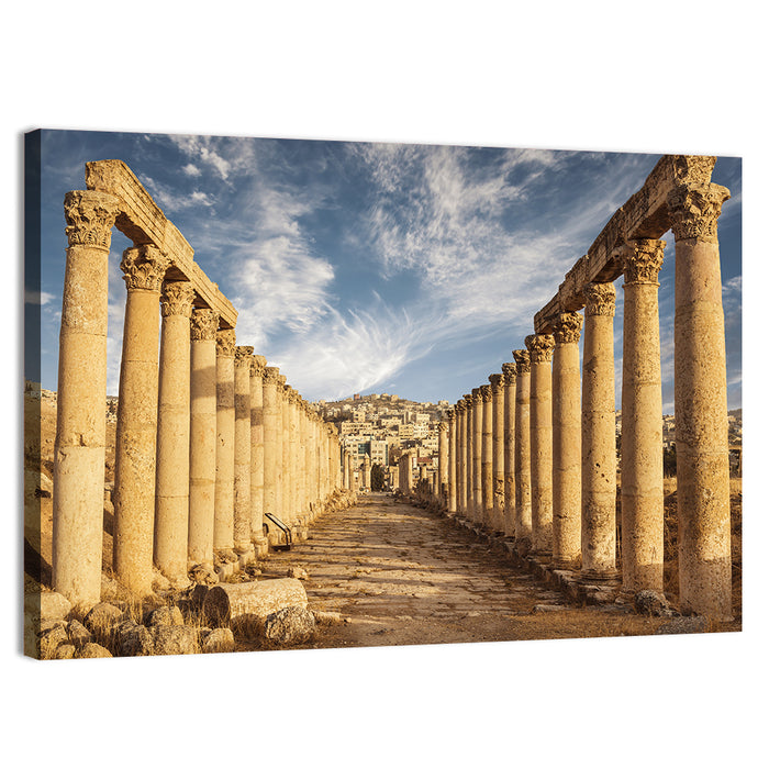 Cardo Maximus, Jerash Wall Art as a canvas print