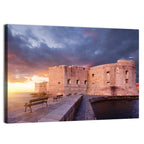 Fort Bokar at Sunset, Dubrovnik Wall Art