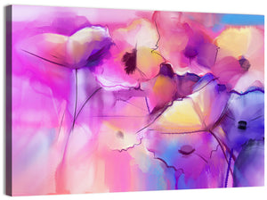 Tulip Flowers Abstract Wall Art