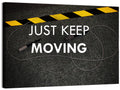 Just Keep Moving Jump Rope Quote Wall Art