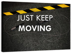 Just Keep Moving Jump Rope Quote Wall Art