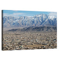 Kabul from Above with Snow-capped Mountains Wall Art