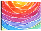 Radiant Rainbow Watercolor Arcs Wall Art