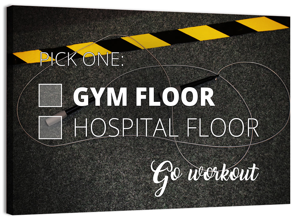 Gym Floor or Hospital Floor Wall Art