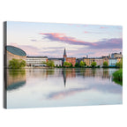 Copenhagen Lake at Sunset Wall Art
