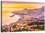 Funchal Harbor at Golden Hour Wall Art