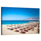 Mango Beach Umbrellas Wall Art