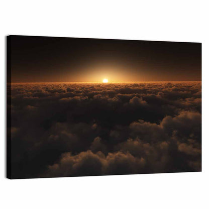 Scenic Clouds Sunset Wall Art
