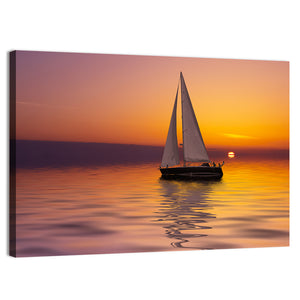 Sailboat Sunset Wall Art