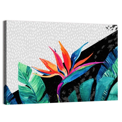 Exotic Flower Illustration Wall Art