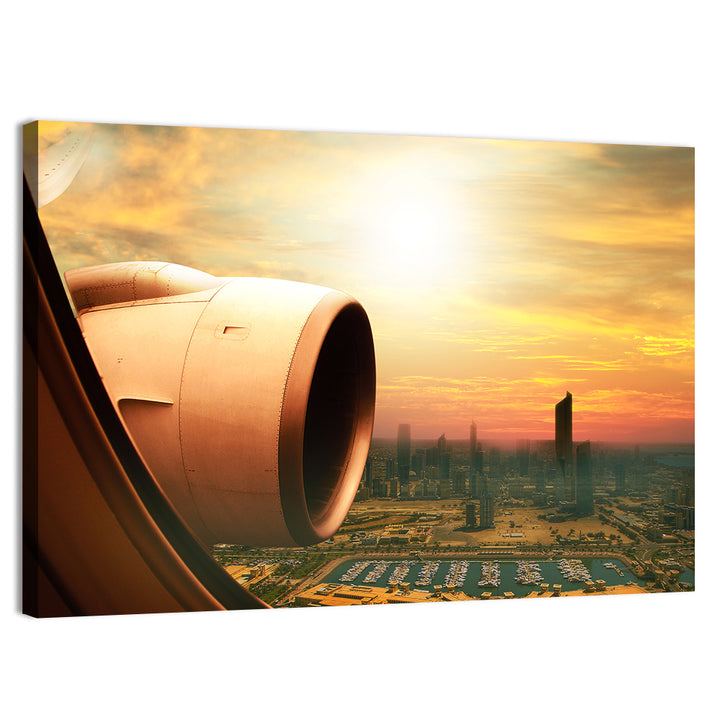 Kuwait City at Golden Hour Wall Art
