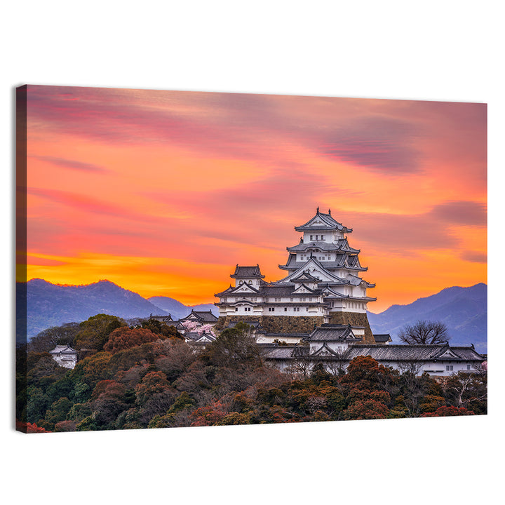Himeji Castle at Sunrise Wall Art