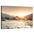 Punakha Dzong at Golden Hour Wall Art