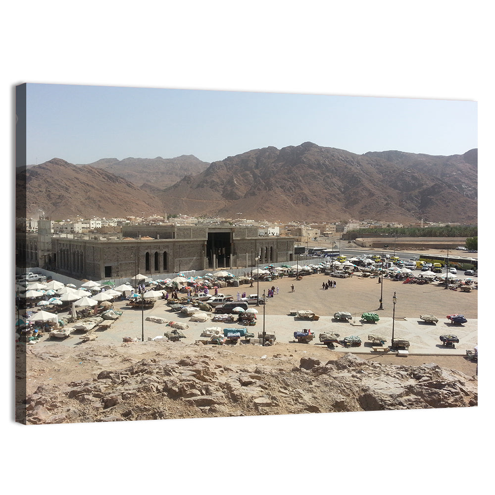 Mount Uhud Medina View Wall Art, canvas print, landscape