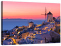 Oia Windmills at Dusk Wall Art