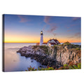 Portland Head Light at Dusk Wall Art