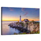 Portland Head Light at Dusk Wall Art