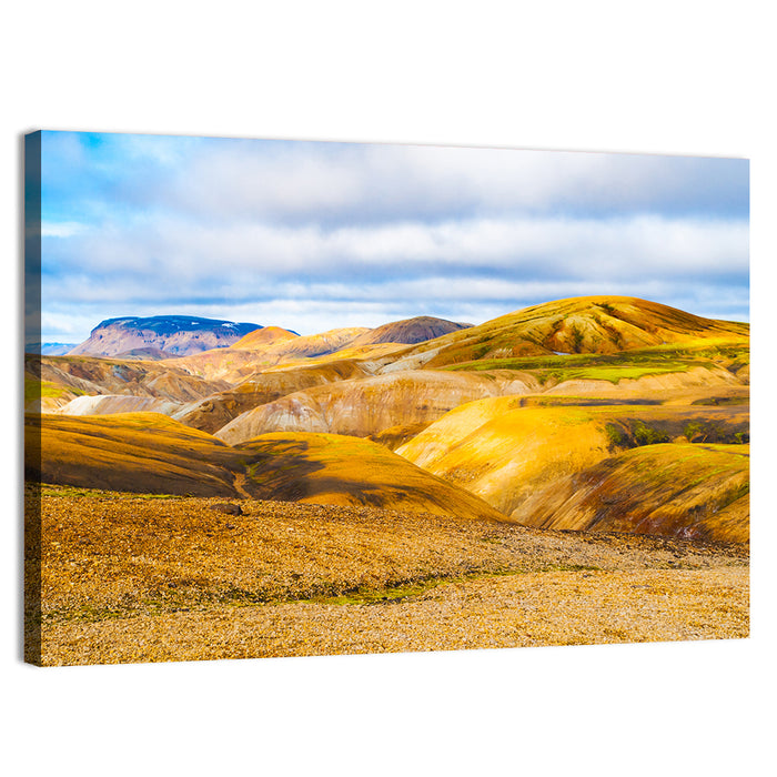 Landmannalaugar Rhyolite Mountains Wall Art as a canvas print