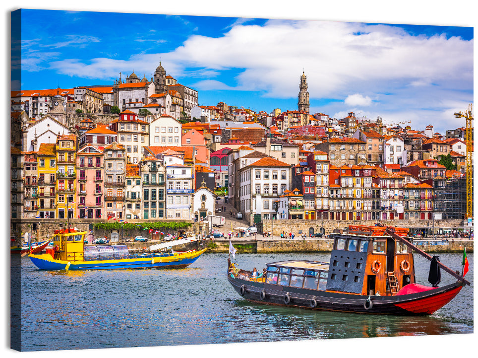 Porto Old Town Douro Riverfront Wall Art