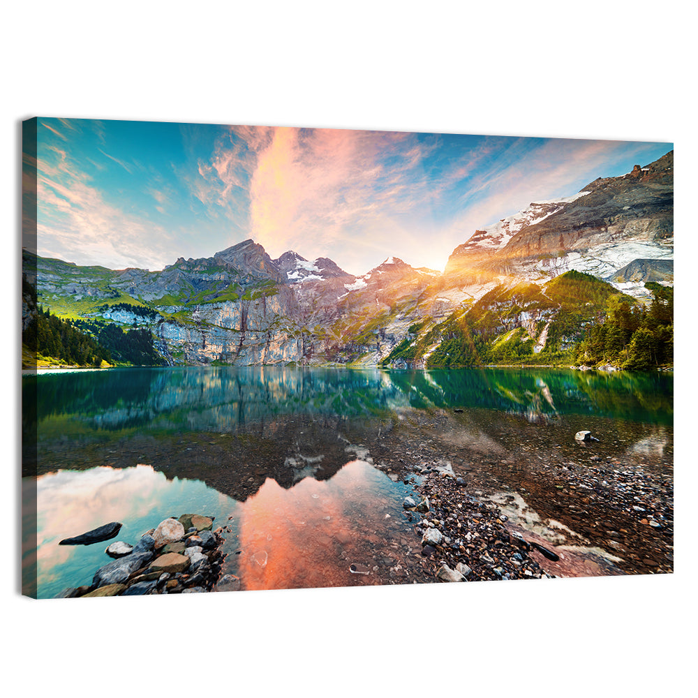 Oeschinensee Reflection Wall Art