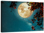 Autumn Moon with Milky Way Wall Art