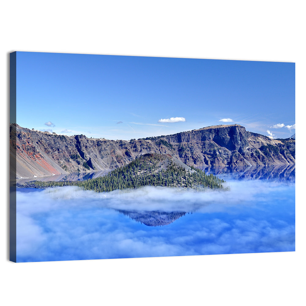 Wizard Island, Crater Lake Wall Art, canvas print, landscape