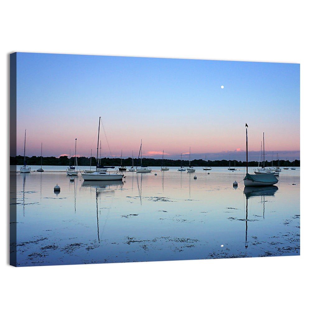 Sailboats on Lake Harriet Wall Art, canvas print, landscape