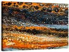 Cosmic River Strata Abstract Pour Wall Art