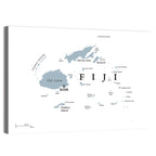 Fiji Islands Political Map Wall Art