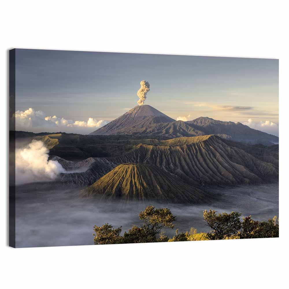 Mount Bromo Eruption Wall Art