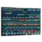 Aerial Freight Train Lines Wall Art