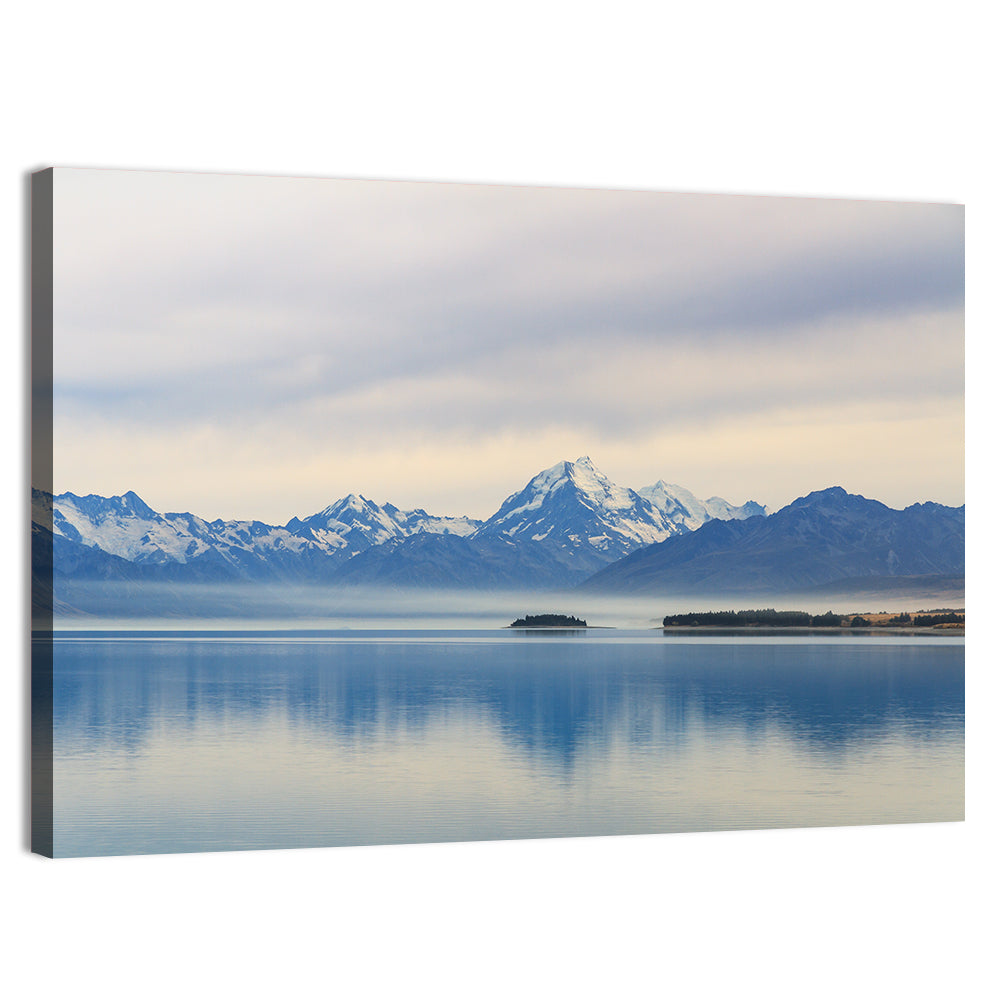 Mount Cook Reflection at Lake Pukaki Wall Art