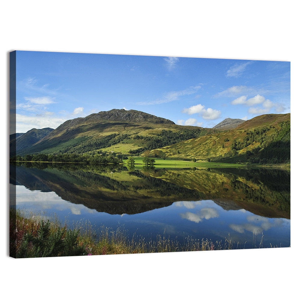 Irish Lake Reflection Wall Art, canvas print, landscape