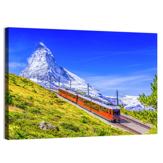 Matterhorn & Train Wall Art