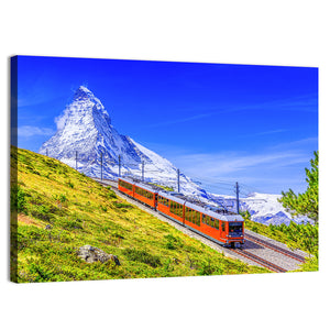 Matterhorn & Train Wall Art
