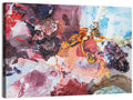 Impasto Color Swirl Abstract Wall Art