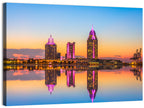 Mobile Alabama Sunset Skyline Wall Art