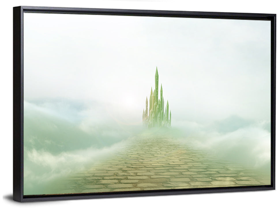 Cobblestone Path to Emerald Castle Wall Art