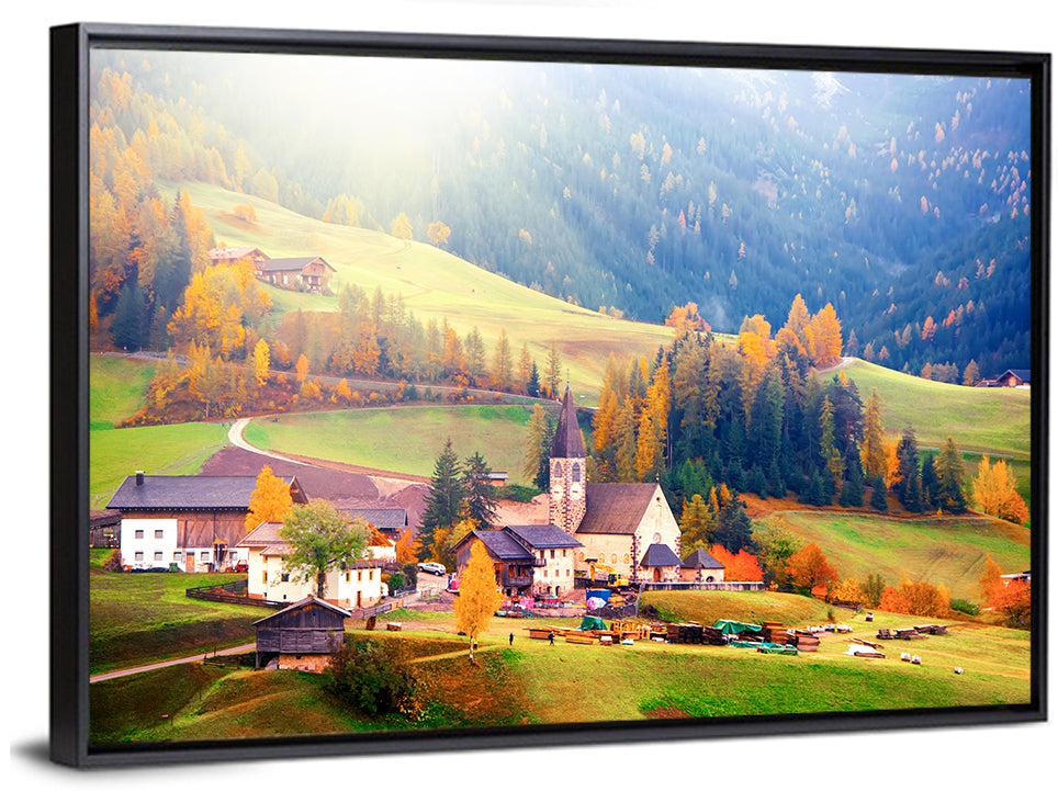 Santa Maddalena Golden Hour Wall Art