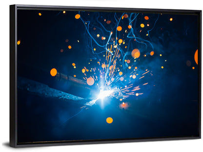 Welding Sparks Light Wall Art