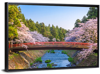 Park Bridge in Spring Wall Art